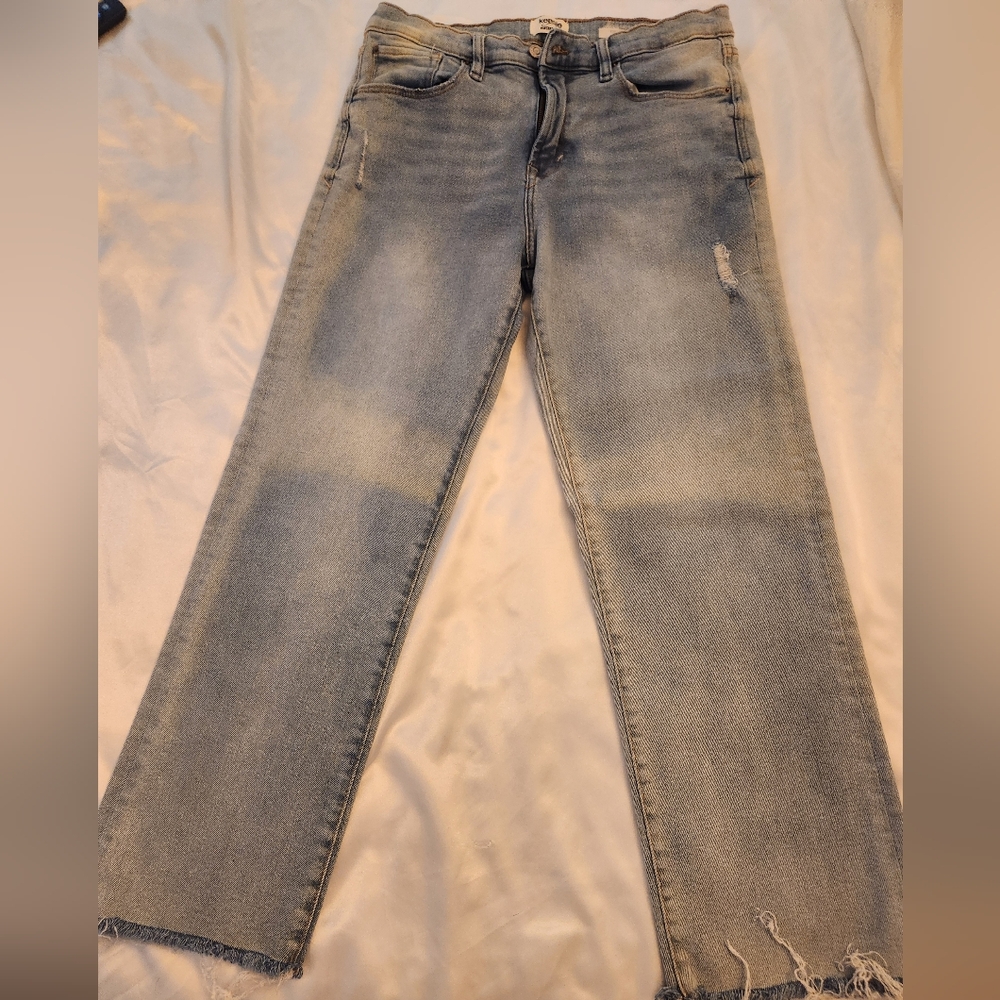 Kensie Light Gray Wide Leg Jeans